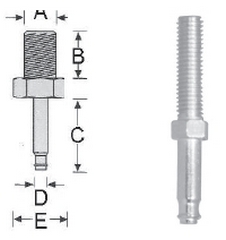 gambo ruota filettati 454 GFRO 01