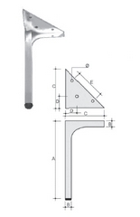 piedino divano 389 PPDA 01