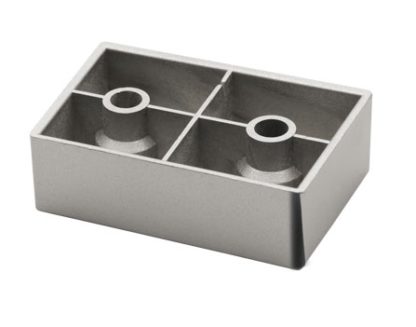 Piedino metallizzato TW-M 60x40x20 M8x35